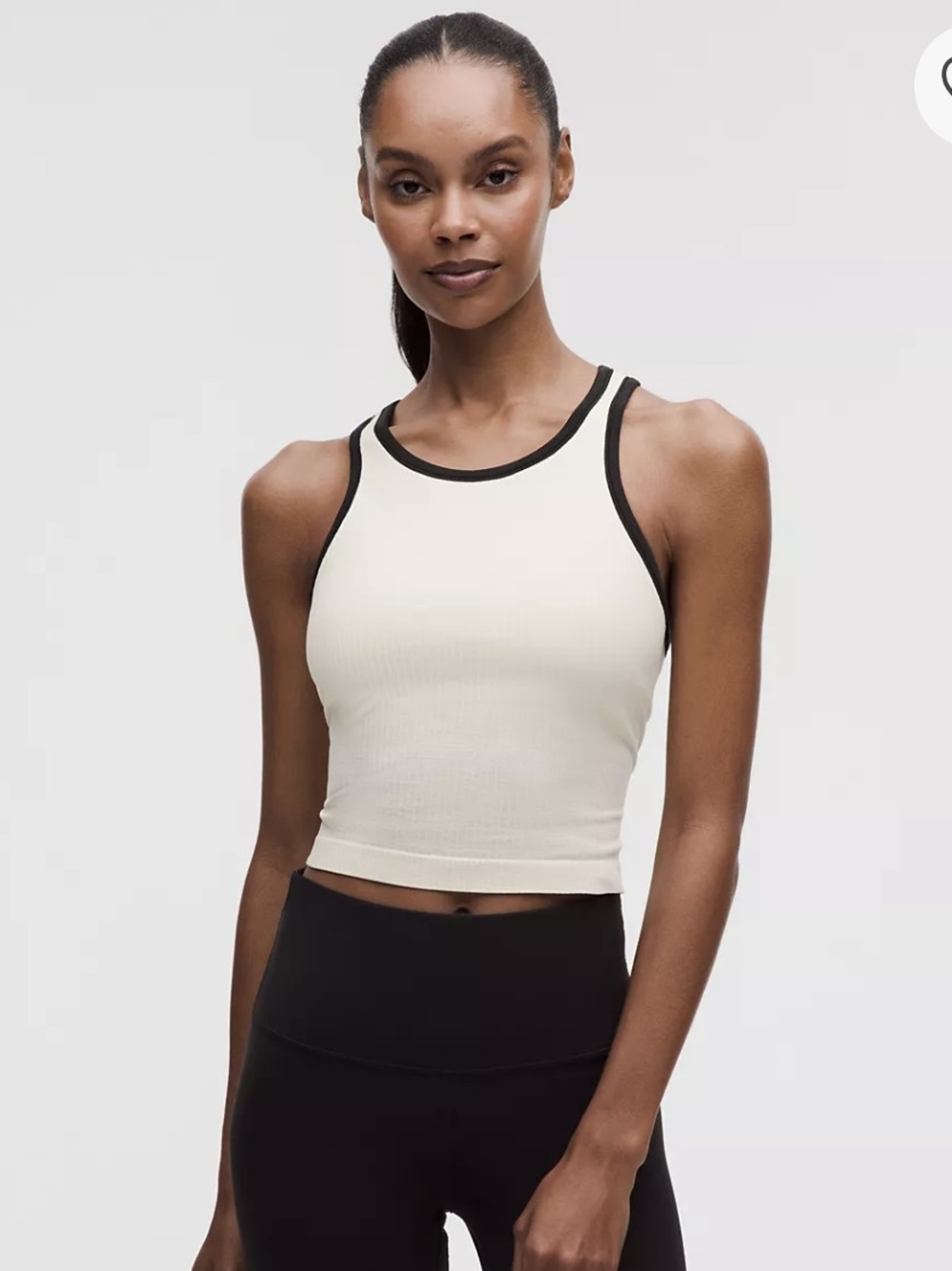 Lululemon Ebb To Street Cropped Racerback Size 6